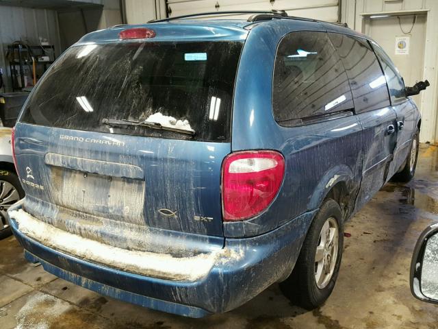 2D4GP44L86R687204 - 2006 DODGE GRAND CARA BLUE photo 4