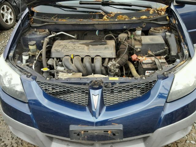 5Y2SL62893Z422015 - 2003 PONTIAC VIBE BLUE photo 7