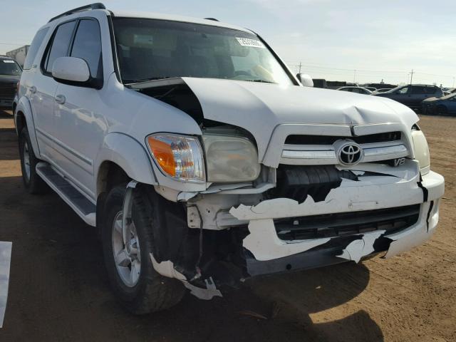 5TDBT44AX5S249551 - 2005 TOYOTA SEQUOIA SR WHITE photo 1