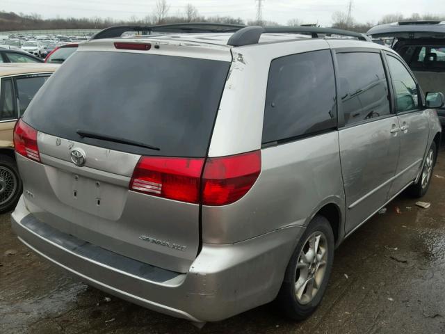 5TDZA22CX5S242516 - 2005 TOYOTA SIENNA XLE BEIGE photo 4