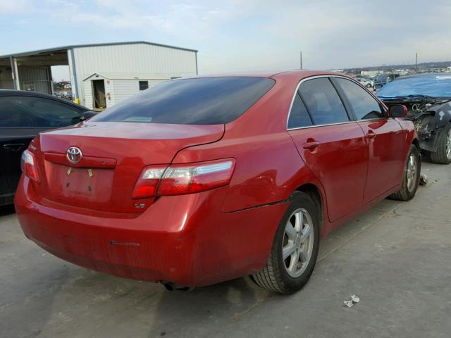 4T1BE46K87U087901 - 2007 TOYOTA CAMRY NEW RED photo 4