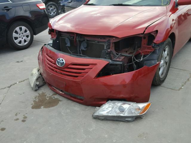 4T1BE46K87U087901 - 2007 TOYOTA CAMRY NEW RED photo 9