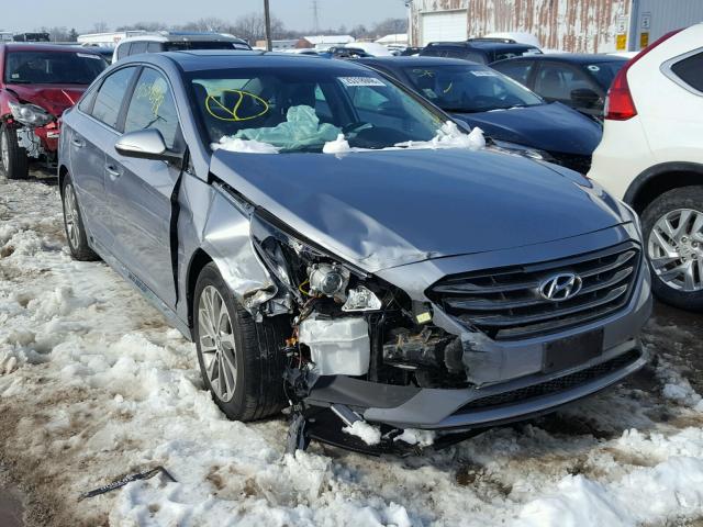 5NPE34AF7HH545439 - 2017 HYUNDAI SONATA SPO GRAY photo 1