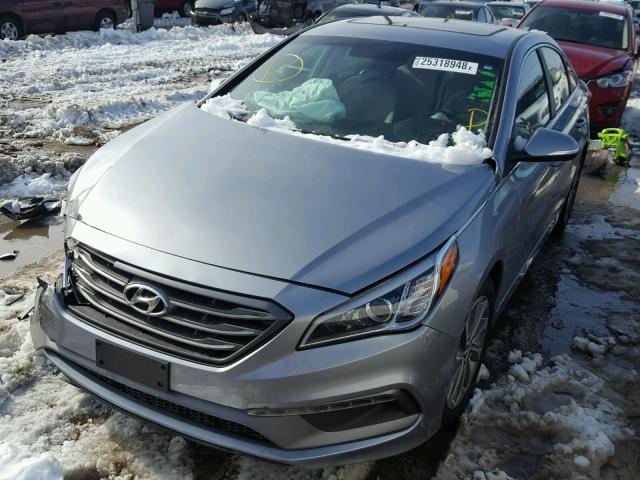 5NPE34AF7HH545439 - 2017 HYUNDAI SONATA SPO GRAY photo 2