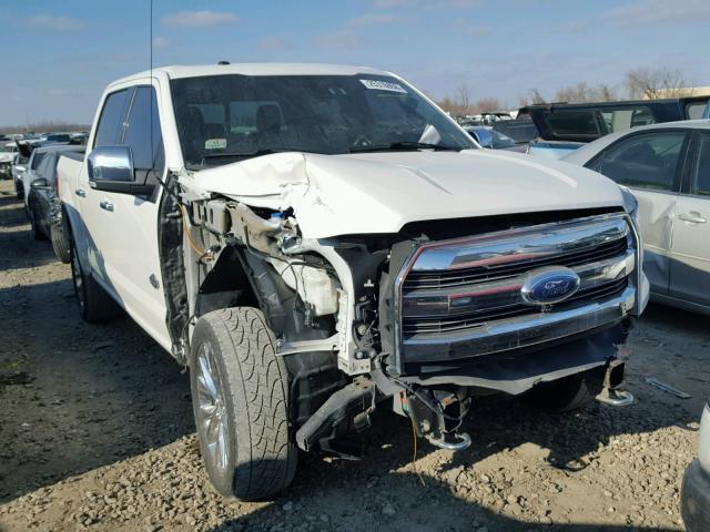 1FTEW1EF5FFC43266 - 2015 FORD F150 SUPER WHITE photo 1