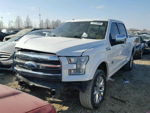 1FTEW1EF5FFC43266 - 2015 FORD F150 SUPER WHITE photo 2