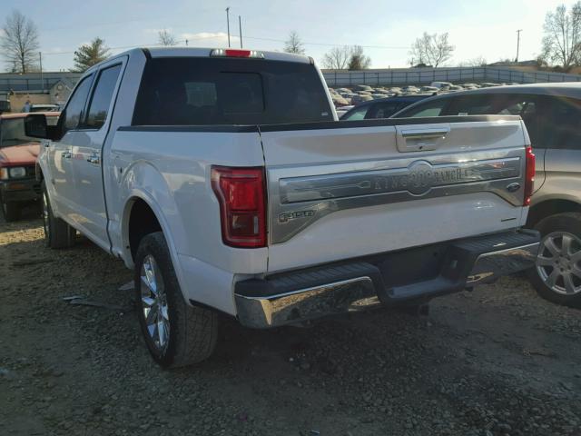 1FTEW1EF5FFC43266 - 2015 FORD F150 SUPER WHITE photo 3