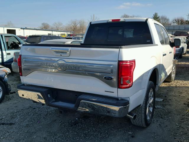 1FTEW1EF5FFC43266 - 2015 FORD F150 SUPER WHITE photo 4