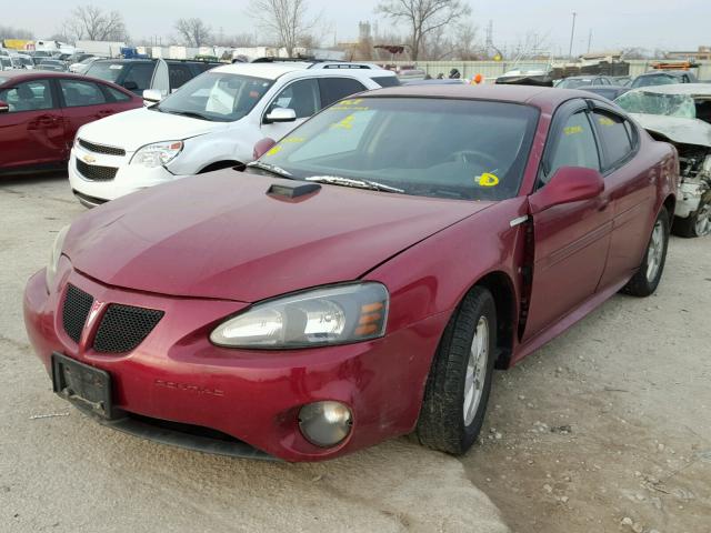 2G2WP552061141634 - 2006 PONTIAC GRAND PRIX MAROON photo 2