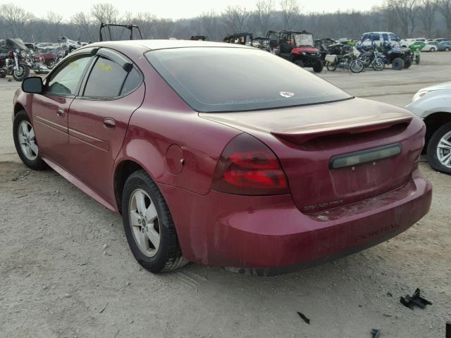 2G2WP552061141634 - 2006 PONTIAC GRAND PRIX MAROON photo 3