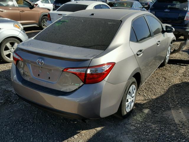 2T1BPRHE4GC617765 - 2016 TOYOTA COROLLA EC TAN photo 4