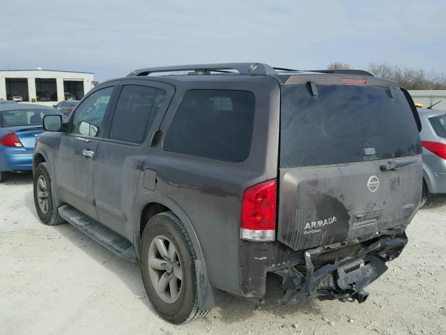 5N1BA0ND3FN622455 - 2015 NISSAN ARMADA SV CHARCOAL photo 3