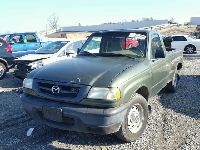 4F4YR12D42TM14986 - 2002 MAZDA B2300 GREEN photo 2