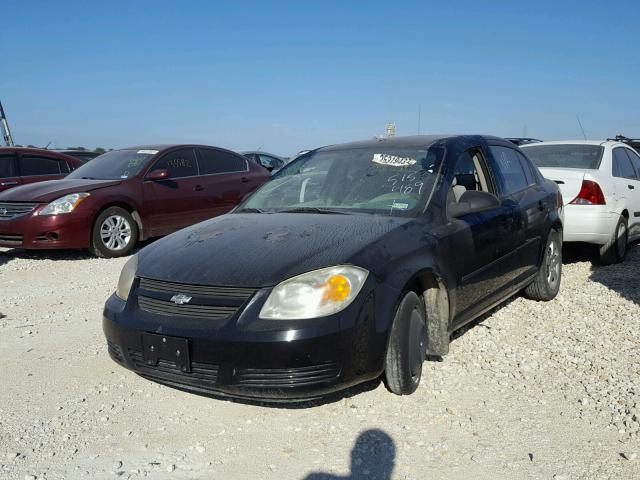 1G1AK52F657515489 - 2005 CHEVROLET COBALT BLACK photo 2