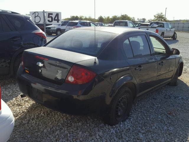 1G1AK52F657515489 - 2005 CHEVROLET COBALT BLACK photo 4