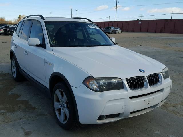 WBXPA93466WD30218 - 2006 BMW X3 3.0I WHITE photo 1