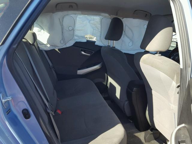 JTDKN3DP4C3025263 - 2012 TOYOTA PRIUS PLUG BLUE photo 6