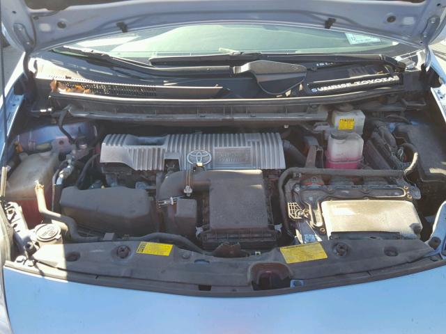 JTDKN3DP4C3025263 - 2012 TOYOTA PRIUS PLUG BLUE photo 7