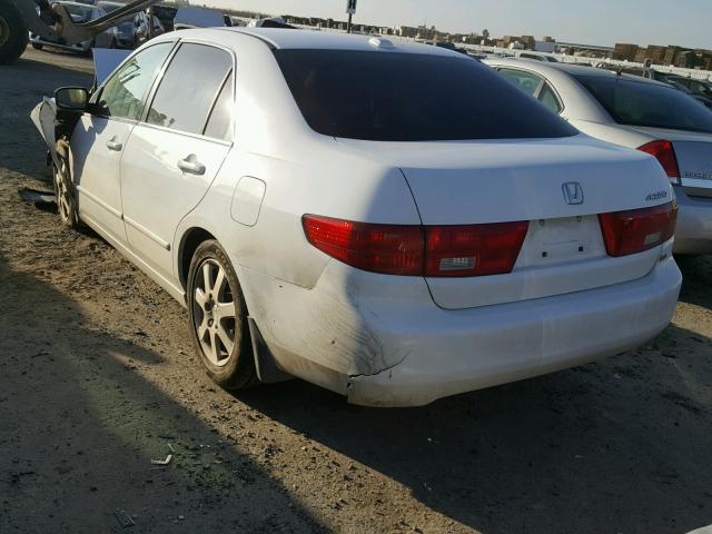 1HGCM66565A072458 - 2005 HONDA ACCORD EX WHITE photo 3