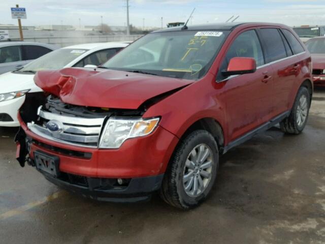 2FMDK49C29BB04285 - 2009 FORD EDGE LIMIT RED photo 2