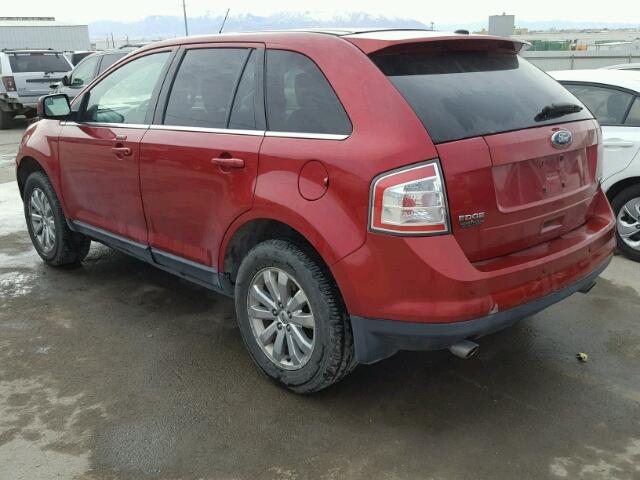 2FMDK49C29BB04285 - 2009 FORD EDGE LIMIT RED photo 3