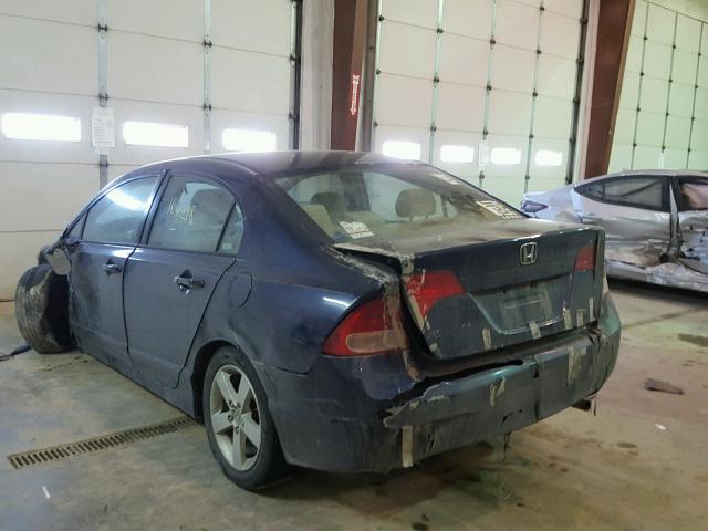 1HGFA16836L092224 - 2006 HONDA CIVIC EX ლურჯი ფოტო 3