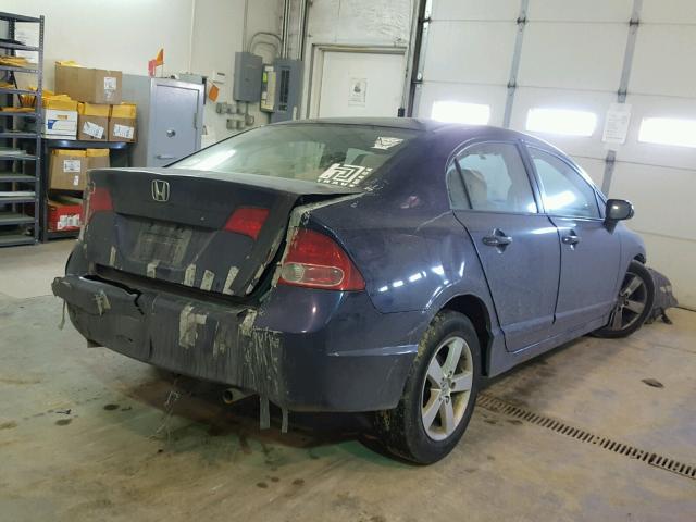 1HGFA16836L092224 - 2006 HONDA CIVIC EX BLUE photo 4