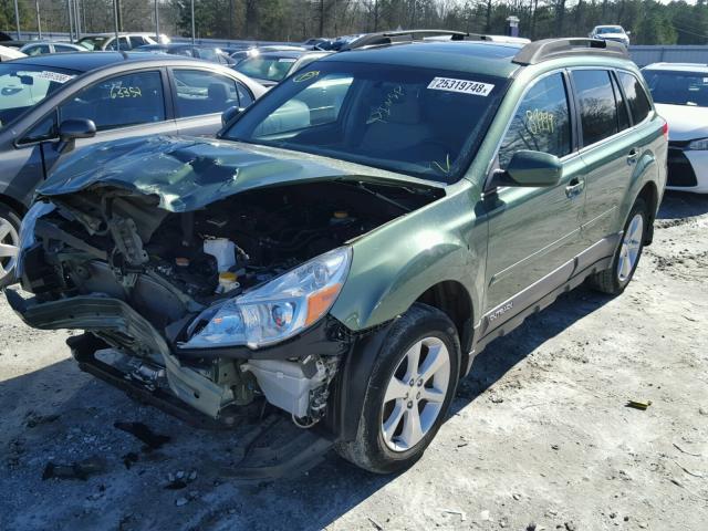 4S4BRBKC8D3203283 - 2013 SUBARU OUTBACK 2. GREEN photo 2