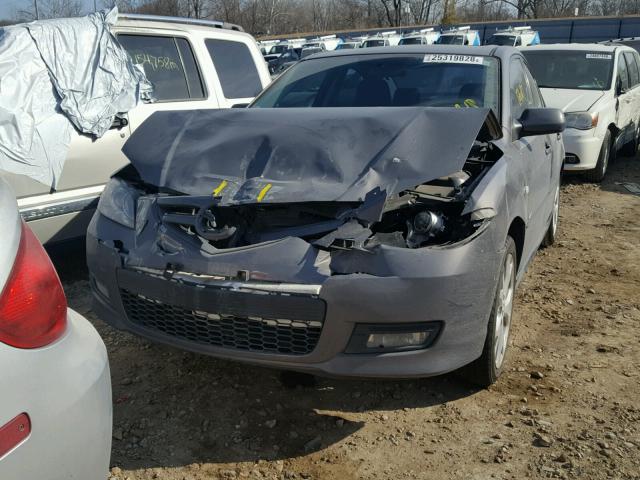 JM1BK323371615089 - 2007 MAZDA 3 S GRAY photo 9