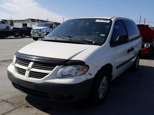 1D4GP25B15B318529 - 2005 DODGE CARAVAN SE WHITE photo 2