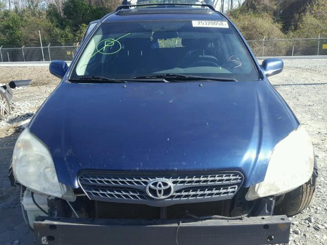 2T1KR32E57C625616 - 2007 TOYOTA COROLLA MA BLUE photo 9