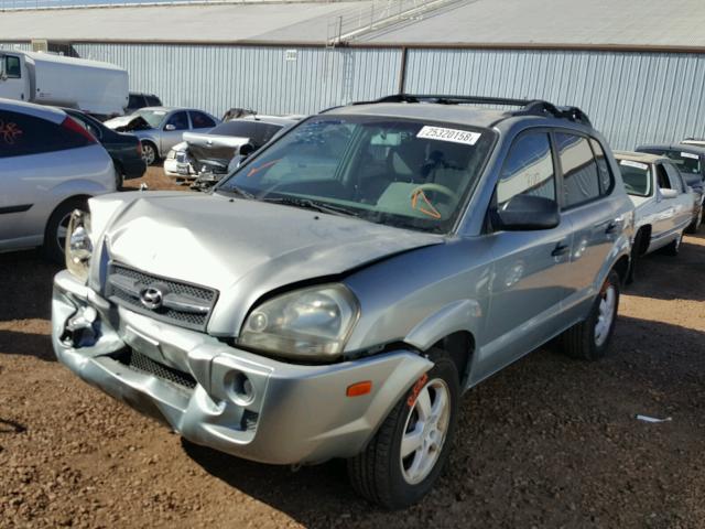 KM8JM12B36U436707 - 2006 HYUNDAI TUCSON GL SILVER photo 2