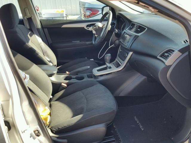 3N1AB7AP1FL663708 - 2015 NISSAN SENTRA S SILVER photo 5