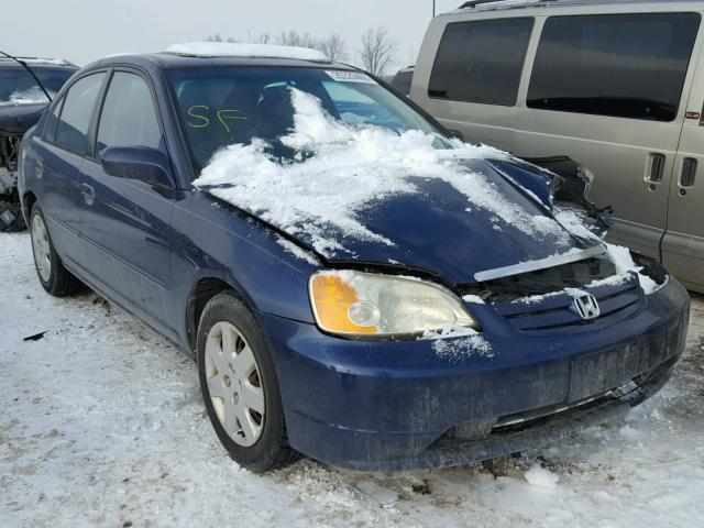 1HGES26712L029882 - 2002 HONDA CIVIC EX ლურჯი ფოტო 1