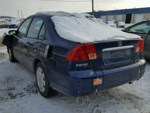 1HGES26712L029882 - 2002 HONDA CIVIC EX ლურჯი ფოტო 3