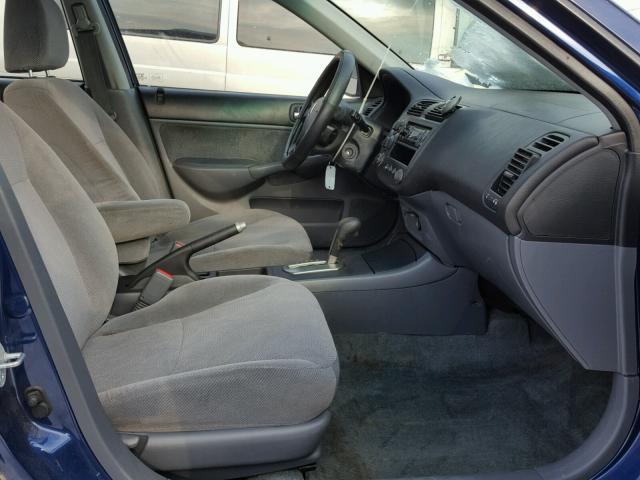 1HGES26712L029882 - 2002 HONDA CIVIC EX ლურჯი ფოტო 5