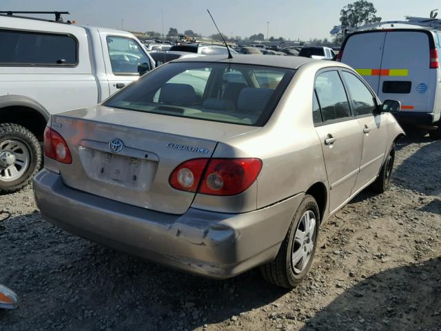 1NXBR32E45Z418484 - 2005 TOYOTA COROLLA CE TAN photo 4