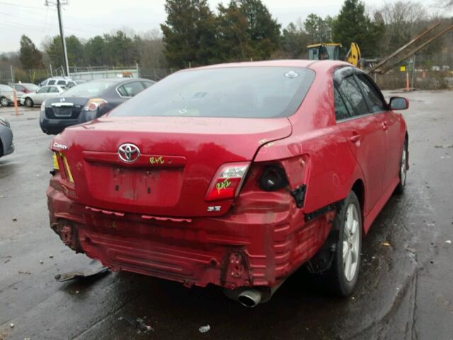 4T1BE46K17U068588 - 2007 TOYOTA CAMRY NEW RED photo 4