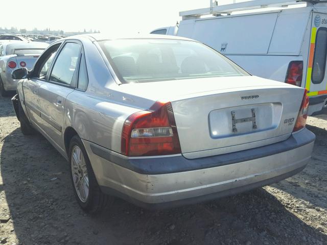 YV1TS92D121248910 - 2002 VOLVO S80 SILVER photo 3