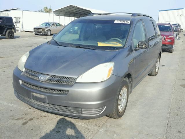 5TDZA23C05S376871 - 2005 TOYOTA SIENNA CE CHARCOAL photo 2