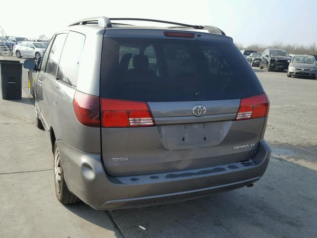 5TDZA23C05S376871 - 2005 TOYOTA SIENNA CE CHARCOAL photo 3