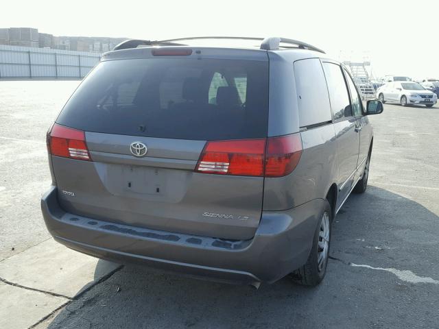 5TDZA23C05S376871 - 2005 TOYOTA SIENNA CE CHARCOAL photo 4