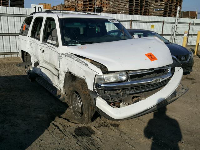 1GNEC13T11R141026 - 2001 CHEVROLET TAHOE C150 WHITE photo 1