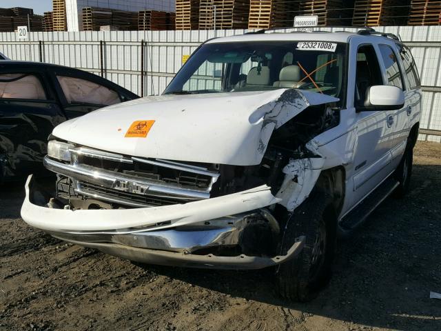 1GNEC13T11R141026 - 2001 CHEVROLET TAHOE C150 WHITE photo 2