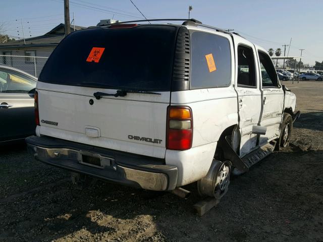 1GNEC13T11R141026 - 2001 CHEVROLET TAHOE C150 WHITE photo 4