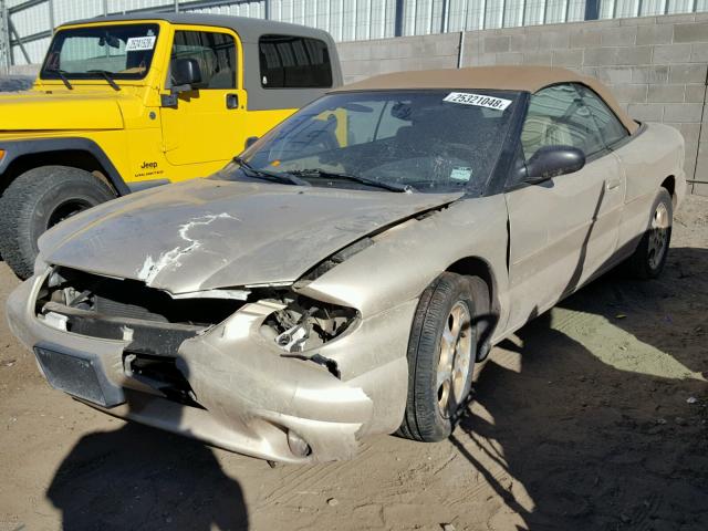 3C3EL55H0XT602441 - 1999 CHRYSLER SEBRING JX GOLD photo 2