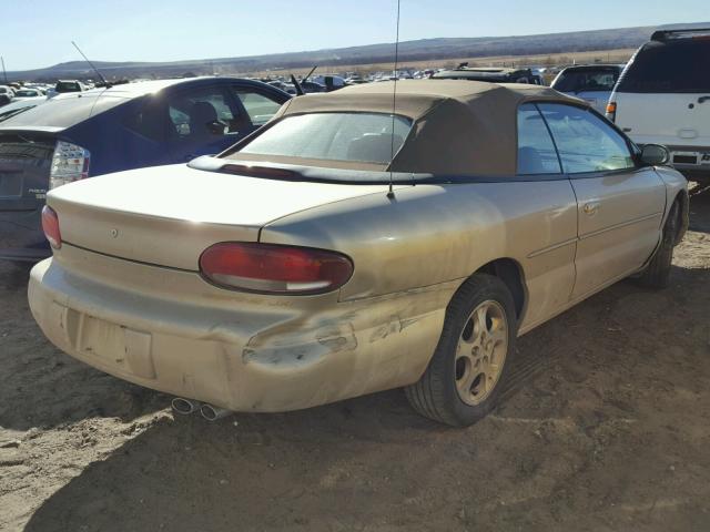 3C3EL55H0XT602441 - 1999 CHRYSLER SEBRING JX GOLD photo 4