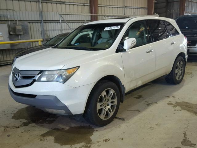 2HNYD28387H529682 - 2007 ACURA MDX TECHNO WHITE photo 2