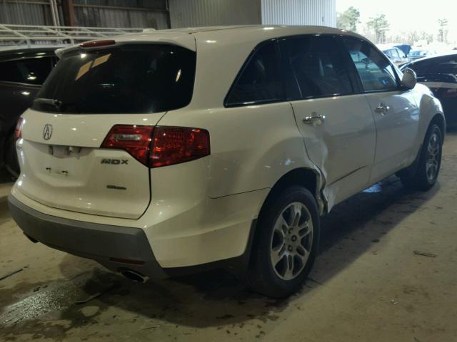 2HNYD28387H529682 - 2007 ACURA MDX TECHNO WHITE photo 4