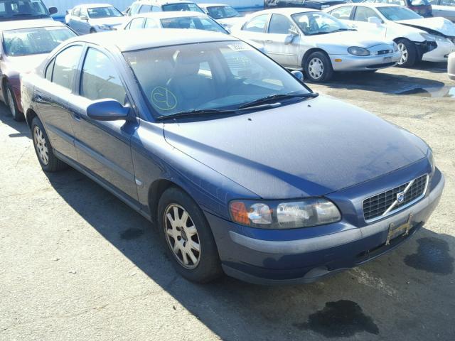 YV1RS61R722102141 - 2002 VOLVO S60 BLUE photo 1